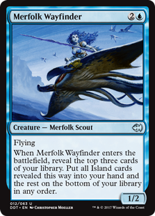 Merfolk Wayfinder (Duel Decks: Merfolk vs Goblins) Light Play