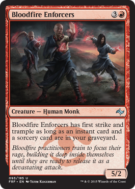 Bloodfire Enforcers (Fate Reforged) Medium Play Foil