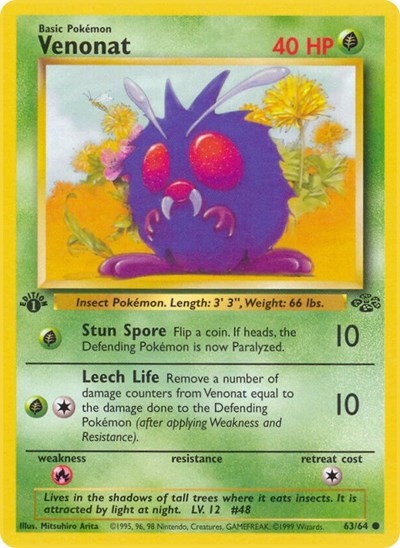 Venonat (Jungle) Medium Play Unlimited