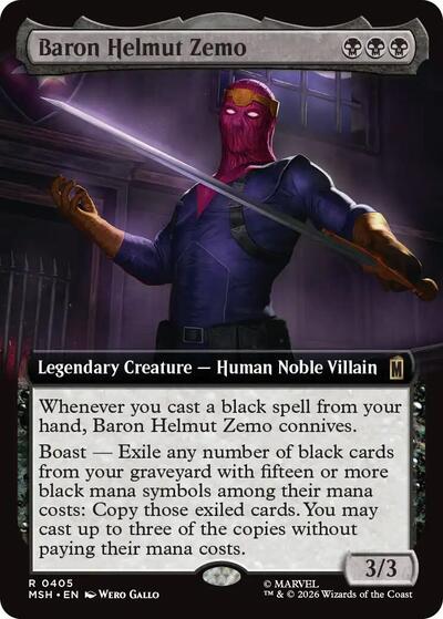 Baron Helmut Zemo (Extended Art) (Marvel Super Heroes) Near Mint Foil