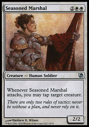 Seasoned Marshal (Duel Decks: Elspeth vs Tezzeret) Light Play