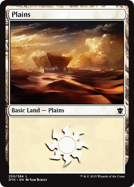 Plains (Dragons of Tarkir) Light Play Foil