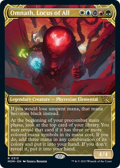 Omnath, Locus of All (Showcase) (March of the Machine) Near Mint