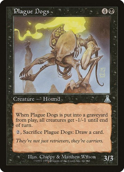 Plague Dogs (Urza's Destiny) Light Play