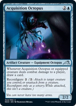Acquisition Octopus (Kamigawa: Neon Dynasty) Light Play Foil