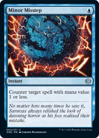 Minor Misstep (Phyrexia: All Will Be One) Light Play