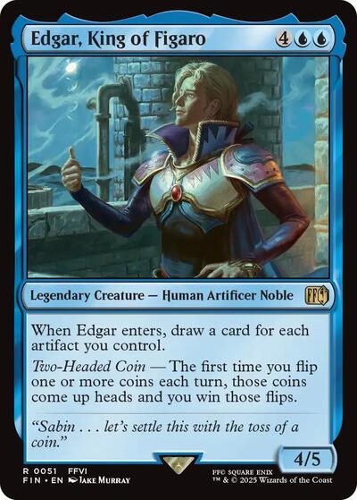 Edgar, King of Figaro (Universes Beyond: FINAL FANTASY) Light Play Foil