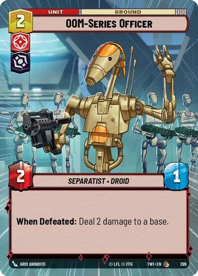 OOM-Series Officer (Hyperspace) (Twilight of the Republic) Near Mint Foil