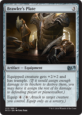 Brawler's Plate (Magic 2015 Core Set) Light Play Foil