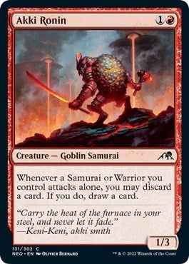 Akki Ronin (Kamigawa: Neon Dynasty) Near Mint Foil