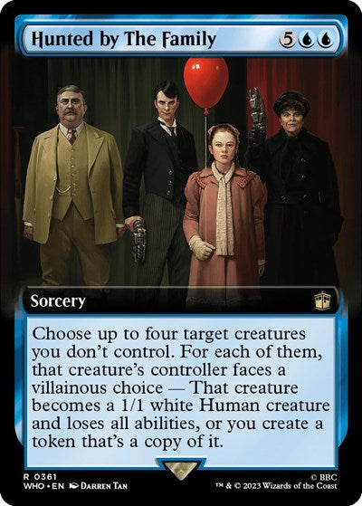 Hunted by The Family (Extended Art) (Universes Beyond: Doctor Who) Light Play Foil