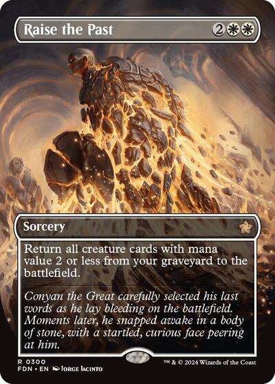 Raise the Past (Borderless) (Foundations) Light Play Foil