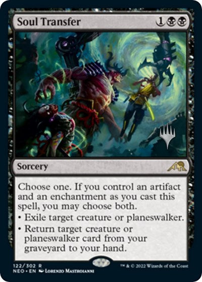 Soul Transfer (Promo Pack: Kamigawa: Neon Dynasty) Near Mint Foil