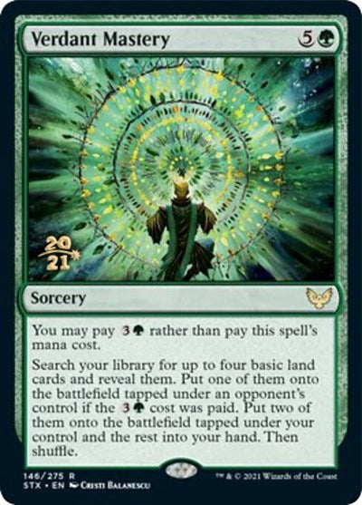 Verdant Mastery (Promos: Prerelease Cards) Light Play Foil