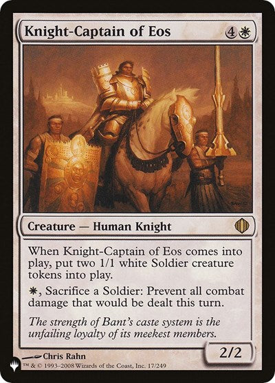 Knight-Captain of Eos (The List) Near Mint