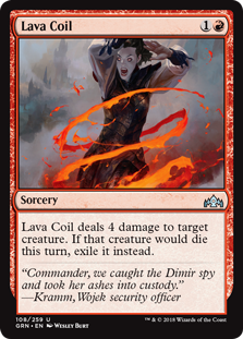Lava Coil (Guilds of Ravnica) Light Play