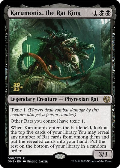 Karumonix, the Rat King (Promos: Prerelease Cards) Light Play Foil