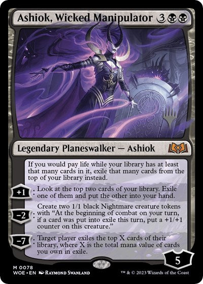 Ashiok, Wicked Manipulator (Promo Pack: Wilds of Eldraine) Near Mint