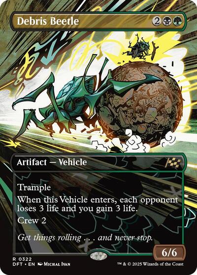 Debris Beetle (Borderless) (Aetherdrift) Light Play Foil