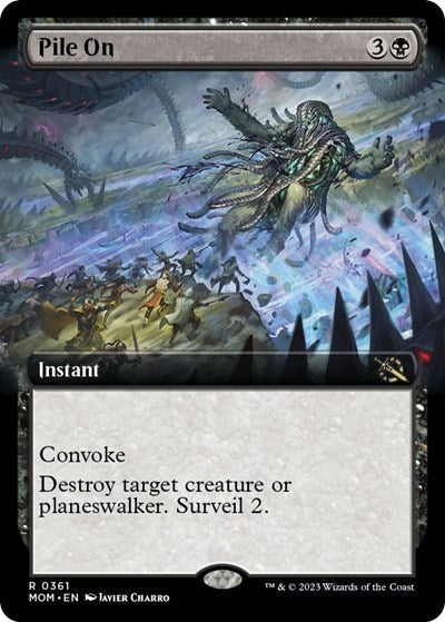 Pile On (Extended Art) (March of the Machine) Light Play Foil