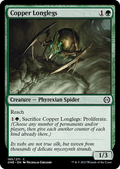 Copper Longlegs (Phyrexia: All Will Be One) Near Mint Foil