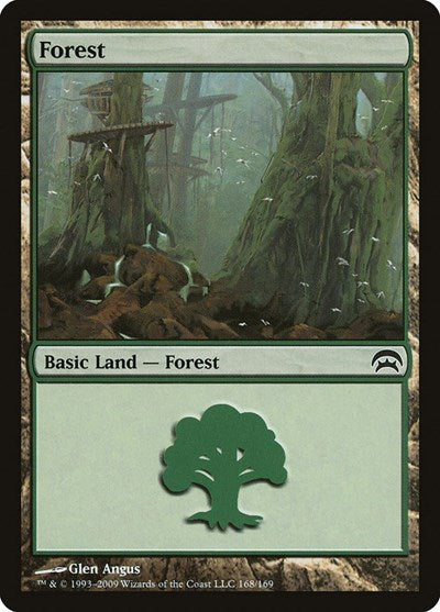 Forest (168) (Planechase) Light Play