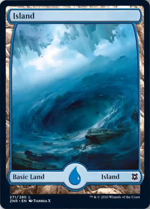 Island (271) (Zendikar Rising) Medium Play