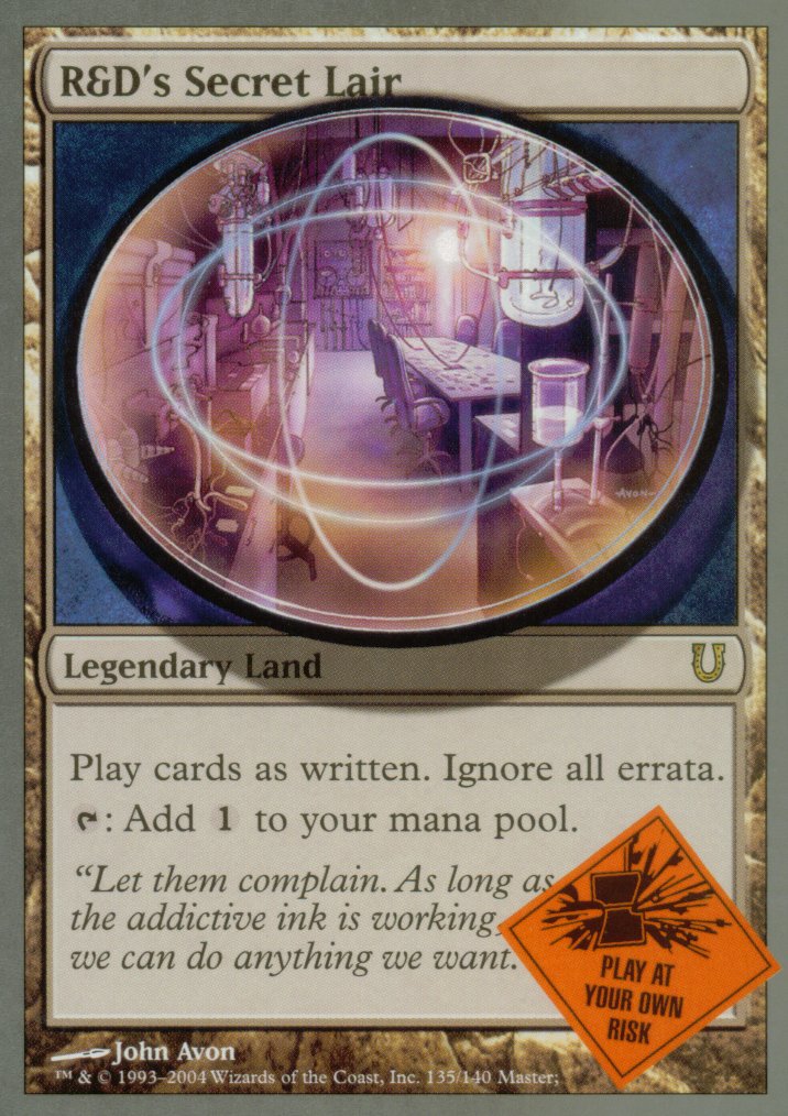R&D's Secret Lair (Unhinged) Near Mint
