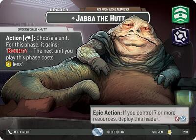 Jabba the Hutt His High Exaltedness (Showcase) (Shadows of the Galaxy) Near Mint Foil