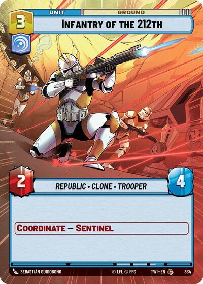 Infantry of the 212th (Hyperspace) (Twilight of the Republic) Near Mint Foil
