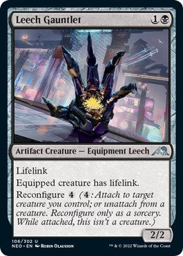 Leech Gauntlet (Kamigawa: Neon Dynasty) Light Play