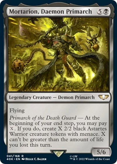 Mortarion, Daemon Primarch (Surge Foil) (Universes Beyond: Warhammer 40K) Light Play Foil