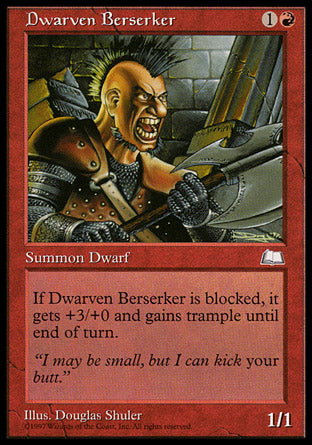 Dwarven Berserker (Weatherlight) Medium Play