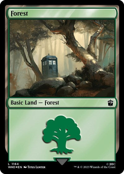 Forest (1164) (Surge Foil) (Universes Beyond: Doctor Who) Near Mint Foil