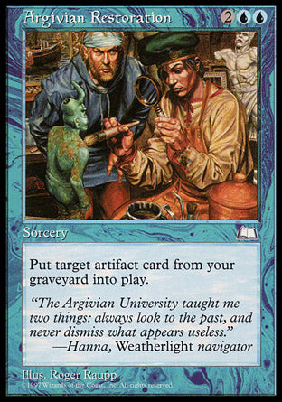 Argivian Restoration (Weatherlight) Medium Play
