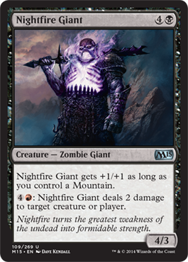 Nightfire Giant (Magic 2015 Core Set) Light Play
