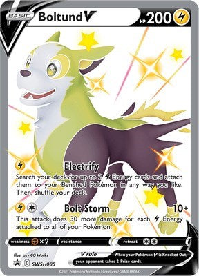 Boltund V - SWSH085 (SWSH: Sword & Shield Promo Cards) Light Play Holofoil