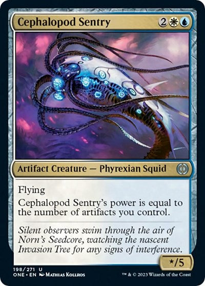 Cephalopod Sentry (Phyrexia: All Will Be One) Light Play