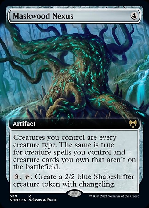 Maskwood Nexus (Extended Art) (Kaldheim) Light Play