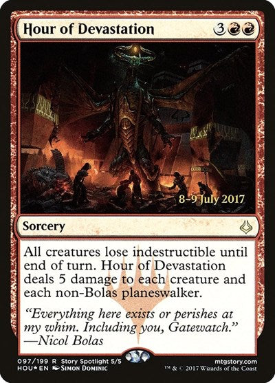Hour of Devastation (Promos: Prerelease Cards) Light Play Foil