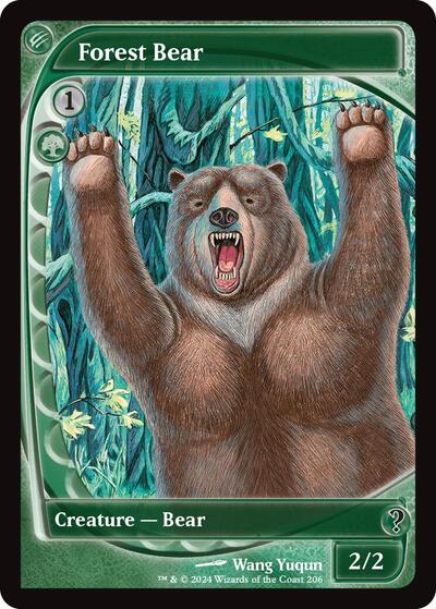 Forest Bear (Future Sight) (Mystery Booster 2) Light Play Foil