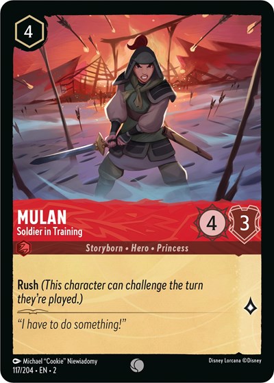 Mulan - Soldier in Training (Rise of the Floodborn) Near Mint