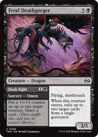 Feral Deathgorger (Tarkir: Dragonstorm) Light Play
