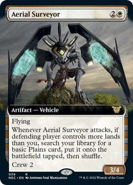 Aerial Surveyor (Extended Art) (Commander: Kamigawa: Neon Dynasty) Light Play