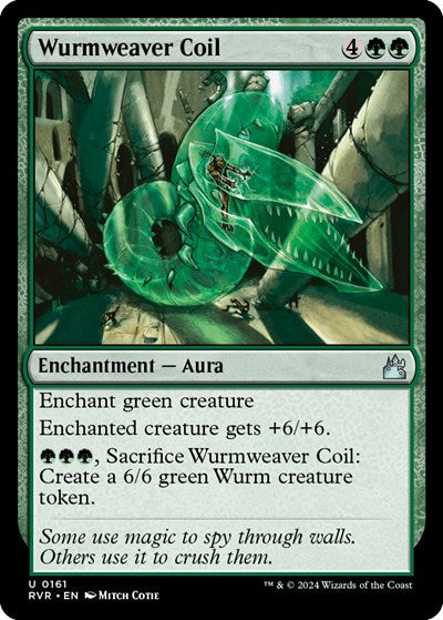 Wurmweaver Coil (Ravnica Remastered) Light Play Foil