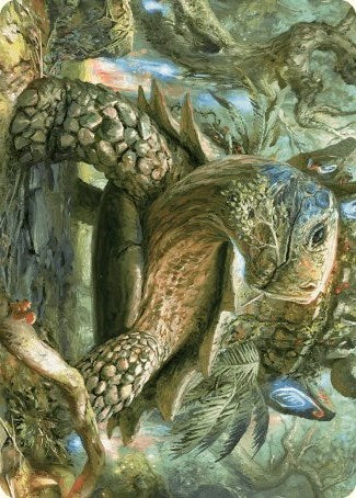 Blossoming Tortoise Art Card (Art Series: Wilds of Eldraine) Near Mint