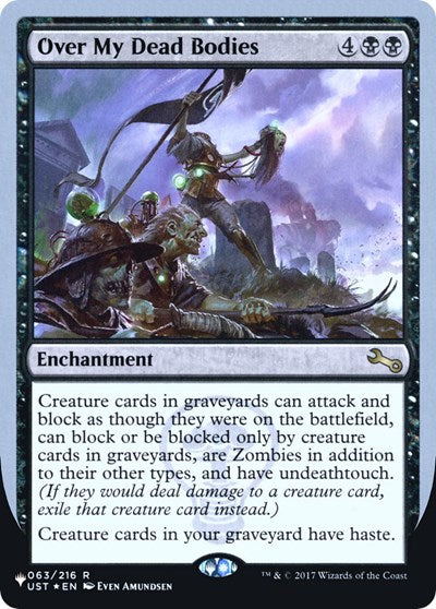 Over My Dead Bodies (The List) Light Play Foil