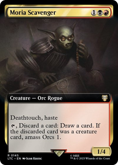 Moria Scavenger (Extended Art) (Commander: The Lord of the Rings: Tales of Middle-earth) Near Mint