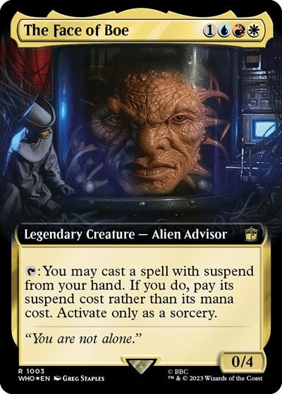 The Face of Boe (Extended Art) (Surge Foil) (Universes Beyond: Doctor Who) Light Play Foil