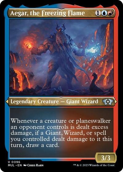 Aegar, the Freezing Flame (Foil Etched) (March of the Machine: Multiverse Legends) Near Mint Foil